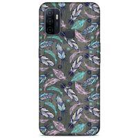 Huawei P40 Kılıf Desenli Özel Seri Tüyler (6) Silikon Kılıf