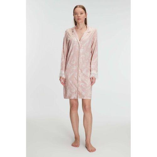 Cotton Modal Uzun Kol Gecelik