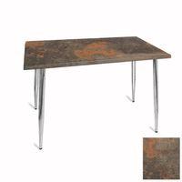 Dockers Manolya Mutfak Masası 70x120 Kromnikel (Werzalit, Wermodin ve Allzalit Tabla) - Metalic Oxid 1