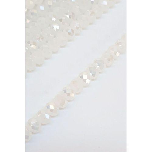 Mat Beyaz Kristal Boncuk 6 Mm