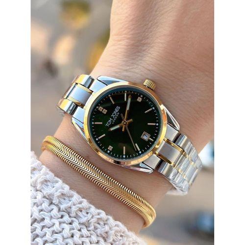 Tom Jones Çelik Kordon Kararma Renk Atma Yapmaz 3 Atm Suya Dayanıklı Kadın Kol Saati BTJ.YN10059.4