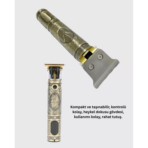 Dayanıklı Çelik Kafa Ve Güçlü Motorlu Saç Sakal Makinesi