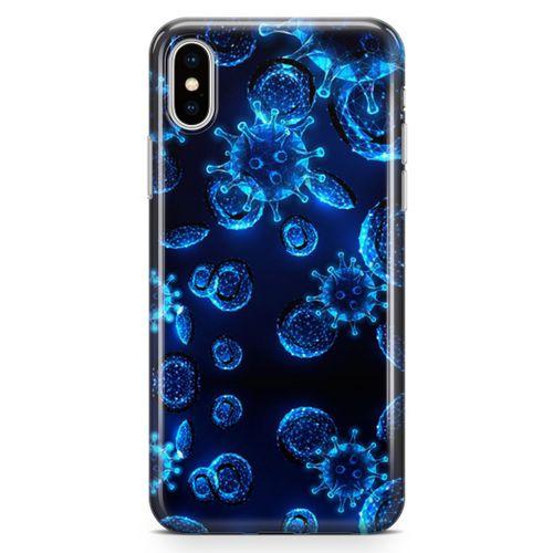 Apple iPhone XS Kılıf Viral Enfeksiyon Arka Kapak Koruma Desenli Full Koruyucu