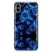 Apple iPhone XS Kılıf Viral Enfeksiyon Arka Kapak Koruma Desenli Full Koruyucu