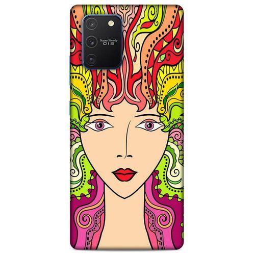 Lopard Samsung Galaxy S10 Lite Uyumlu Kılıf Sürreal Yüzler ♀ (42) Rugged Armor Kılıf Desenli