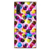 Samsung Galaxy Note 10 Kılıf Pastel Renkler (42) Rugged Armor Kılıf Mor Pembe