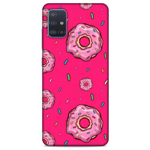 Samsung Galaxy A51 Uyumlu Kılıf Pembe Delisi (28) Arka Kapak Donut