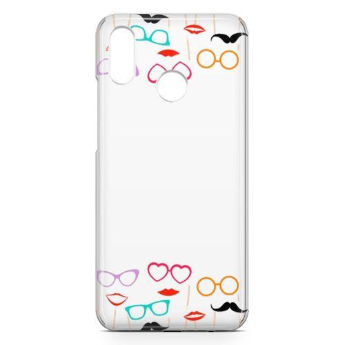 Huawei Nova 3e Kılıf Cerceveler Arka Kapak Koruma Desenli Full Koruyucu