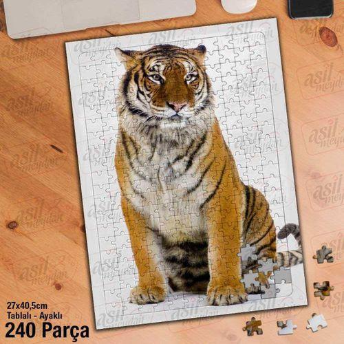 Asil Hobi Kaplan - Vahşi Hayvan - Amazon Yapboz-ayak Destekli Çerçeveli 240 Parça Puzzle