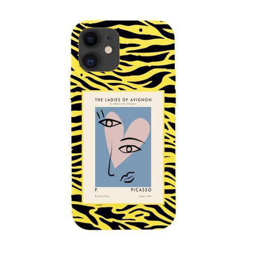 iPhone 12 Picasso The Ladies of Avignon Desenli Premium Silikonlu Telefon Kılıfı