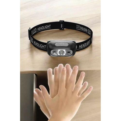 Kafa Lambası Kamp Lambası Led Işık Şarjlı Ayarlanabilir