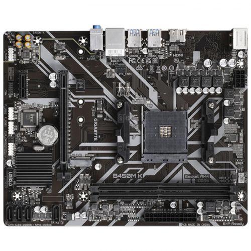 GIGABYTE B450M-K rev.1.0, 2xDDR4, 1xM.2, HDMI, AM4 Soket Anakart