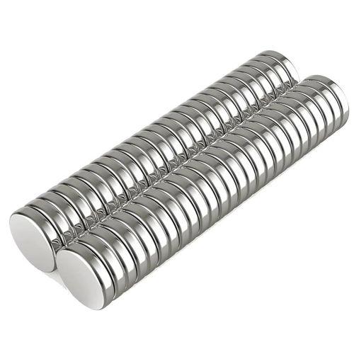 10 Adet 10x2mm Yuvarlak Neodyum Mıknatıs Güçlü Magnet Nikel Kaplamalı