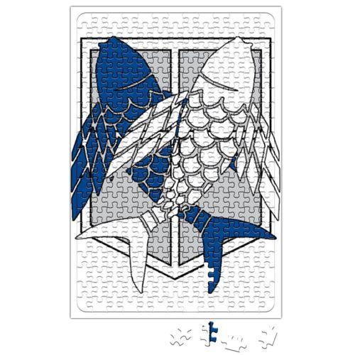 Attack On Titan Survey Corps Fish Of Freedom Puzzle