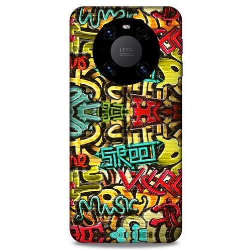 Lopard Huawei Mate 40 Pro Uyumlu Kılıf Graffitix (26) Tpu Silikon Kılıf