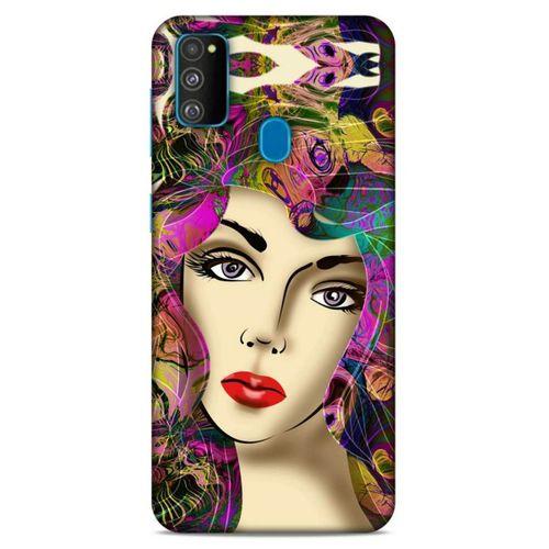Lopard Samsung Galaxy M30s Uyumlu Kılıf Sürreal Yüzler ♀ (17) Tasarım Kılıf Baskılı