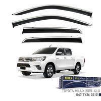 Niken Toyota Uyumlu Hilux -2015 Kromlu Cam Rüzgarlığı 4Lü Parça