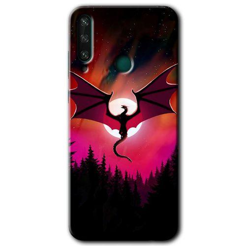 Huawei Y6P Kılıf HD Desen Baskılı Arka Kapak - Dragon Night