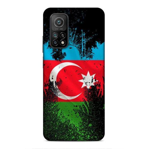 Xiaomi Mi 10T 5G Uyumlu Kılıf Azarbaijan (34) Slim Armor Kılıf Bayrak
