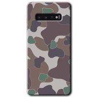Galaxy S10 Kılıf HD Desen Baskılı Arka Kapak - Kamuflaj 11 + Kırılmaz Cam