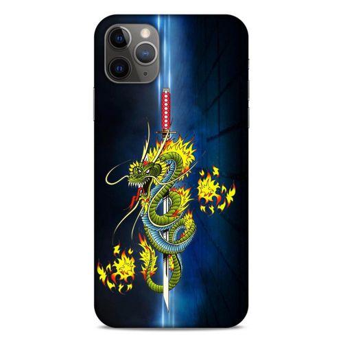 Lopard Apple Iphone 11 Pro Max Uyumlu Kılıf Tattoo's (2) Kabı Ejderha Dövmesi