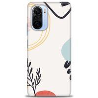 Xiaomi Redmi K40 Kılıf HD Baskılı Kılıf - Siyah Dal + Tam Ekran Koruyucu