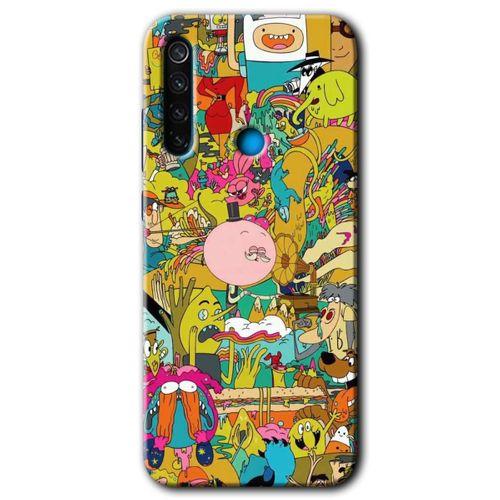 Xiaomi Redmi Note 8T Kılıf HD Desen Baskılı Arka Kapak + Temperli Cam - Süper Çizgi Kahramanlar