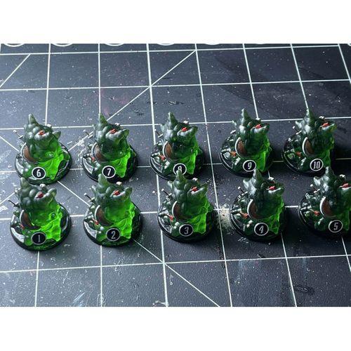 Gloomhaven düşman sayısı belirteçleri - 5144373
