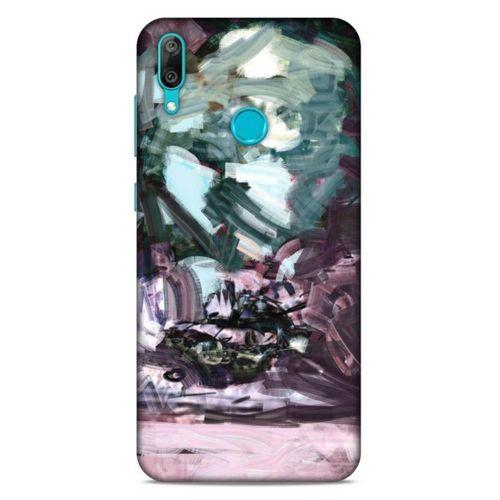 Lopard Huawei Y7 2019 Uyumlu Kılıf Soyut Sanat (39) Baskılı Liquid Crystal Kılıf