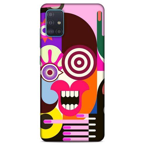 Lopard Samsung Galaxy A51 Uyumlu Kılıf Soyut Sanat (10) Desenli Full Koruma Kılıfı