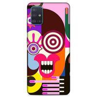 Lopard Samsung Galaxy A51 Uyumlu Kılıf Soyut Sanat (10) Desenli Full Koruma Kılıfı