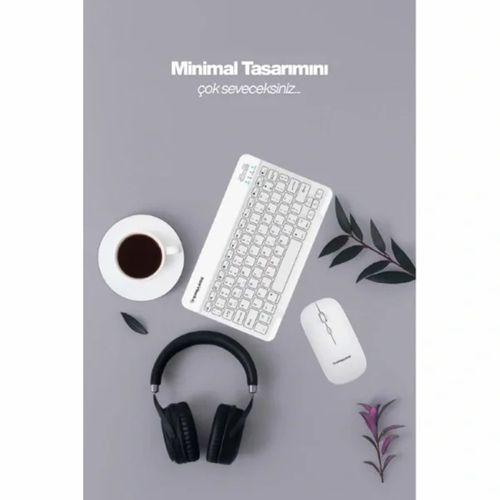 Beyaz Kablosuz Klavye Ve Mouse Seti