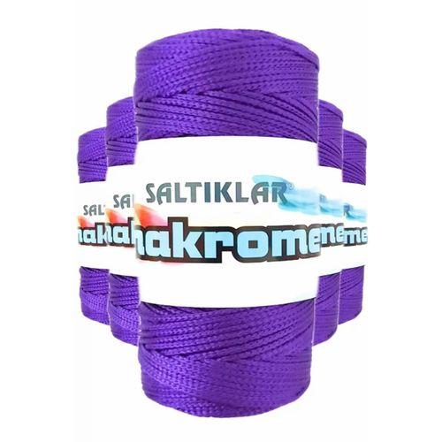 5 Adet Polyester Makrome İpi 4250 Mor 100 gr