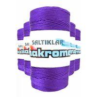 5 Adet Polyester Makrome İpi 4250 Mor 100 gr