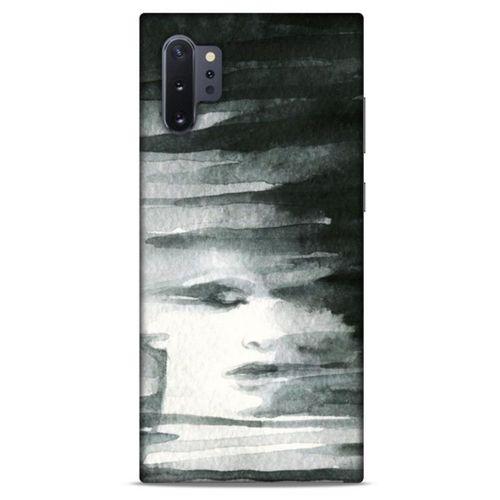 Samsung Galaxy Note 10 Plus Kılıf Depresyon (13) Silikon Kap Mor Turuncu