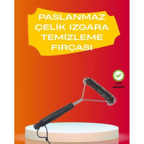 Mangal Izgara Temizleme Fırçası Pas Tutmaz Çelik Telli