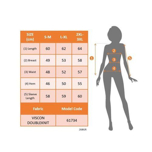 Kadın Uzun Kollu V Yakalı Içi Süprem Desenli Dışı Viskon Bluz