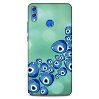 Nazarium (15) Desenli Silikon Kapak Huawei Honor 8x Kılıf