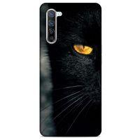 Lopard Oppo Reno 3 Pro 5g Uyumlu Kılıf Kediler (42) Rugged Armor Kılıf Siyah Kedi