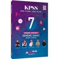 2026 KPSS Genel Yetenek Genel Kültür Fasikül Fasikül 7 Deneme Sınavı Tamamı Çözümlü Yediiklim Yayınları