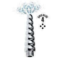 Paslanmaz Çelik 7 Anal Beads Butt Plug 4 Delikli Anal Temizlik Metal Lavman Duş Başlığı