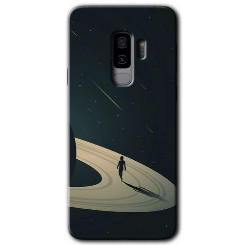 Potkal Hediye Fabrikası Samsung Galaxy S9 Plus Kılıf HD Desen Baskılı Arka Kapak - Space Planet