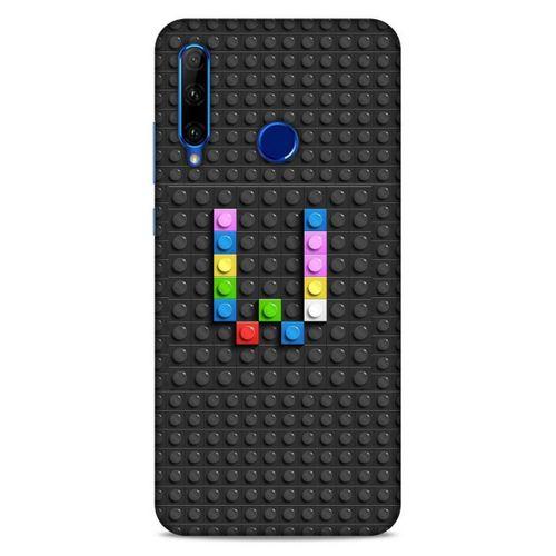 Lopard Huawei Honor 20 Lite Uyumlu Kılıf BloX (39) Liquid Crystal Kılıf W Harfi