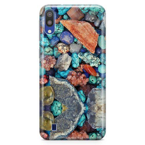 Samsung Galaxy M10 Kılıf Pebbles Taşlı Arka Kapak Koruma Desenli Full Koruyucu