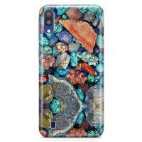 Samsung Galaxy M10 Kılıf Pebbles Taşlı Arka Kapak Koruma Desenli Full Koruyucu