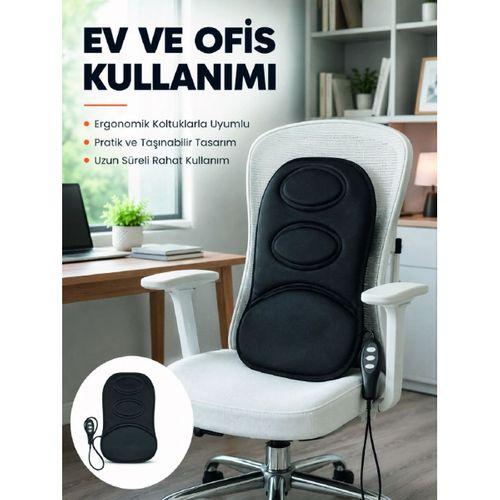 Ev Ve Araç İçin Masaj Minderi Modlu Isıtmalı Titreşimli Koltuk Masaj Pedi