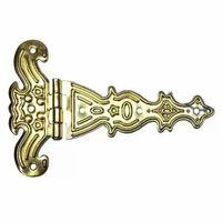 Dekoratif, Sac Tek Kuyruklu Menteşe - 69x102 Mm, Büyük, Sarı, 1 Adet