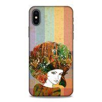 Lopard Apple iPhone XS Uyumlu Kılıf Sürreal Yüzler ♀ (33) Hybrid Kılıf Baskılı