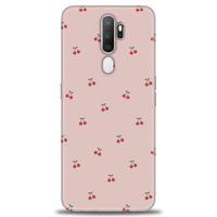 Oppo A9 2020 Kılıf HD Baskılı Kılıf - Kirazlar + Tam Ekran Koruyucu