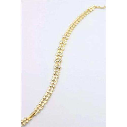 Taşlı Xuping Bileklik - Altın